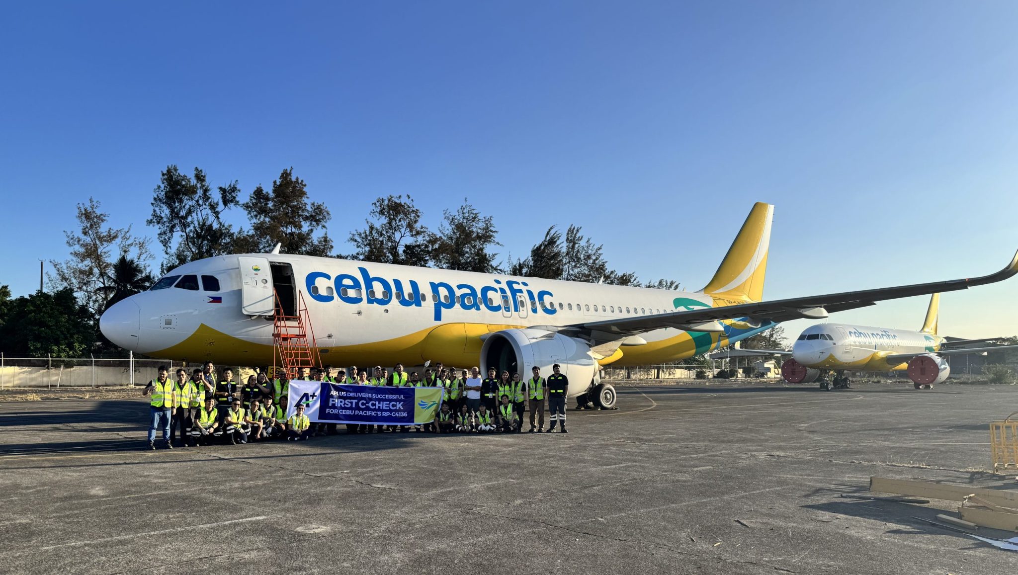 Aplus Completes Its Historic First C-Check at Clark Facility – Aplus